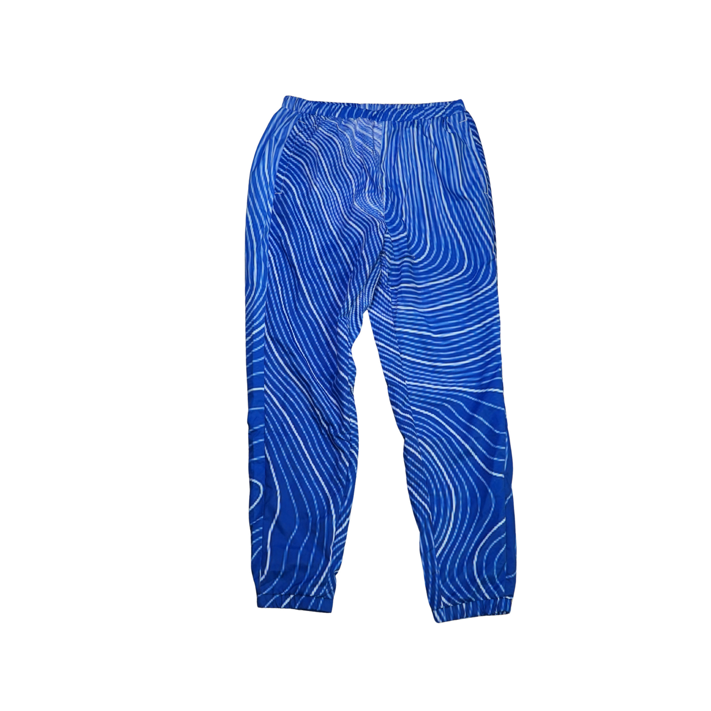 Coordinate lines blue sweatpants