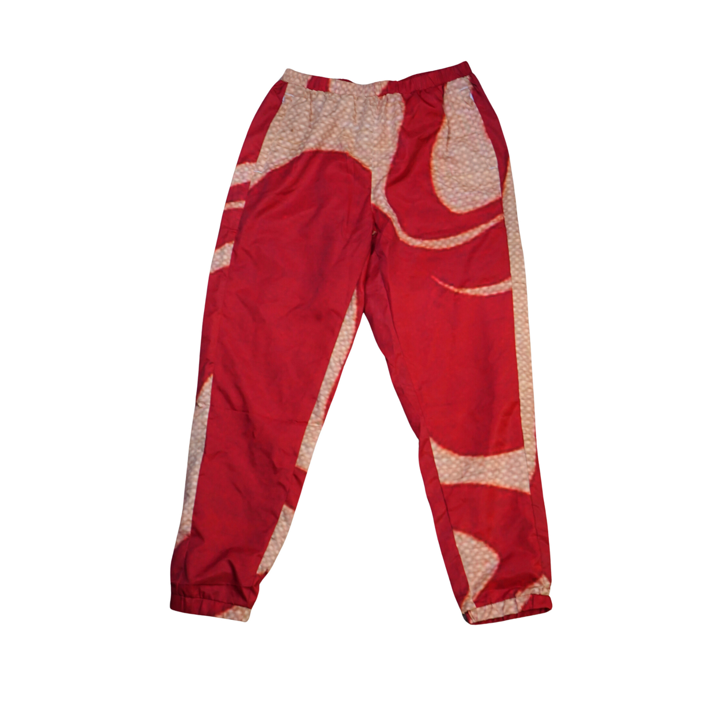 Beige and Red waves sweatpants