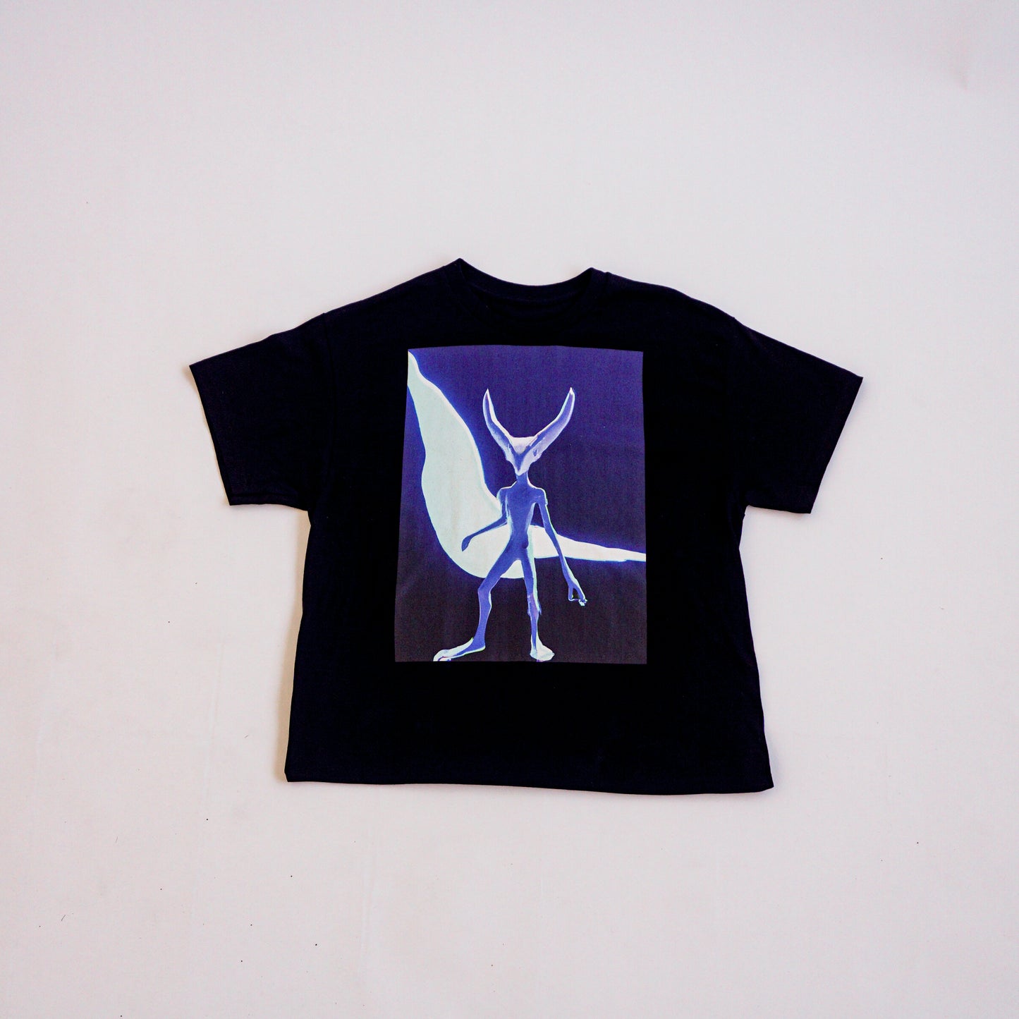 Blue Creature Black Tee